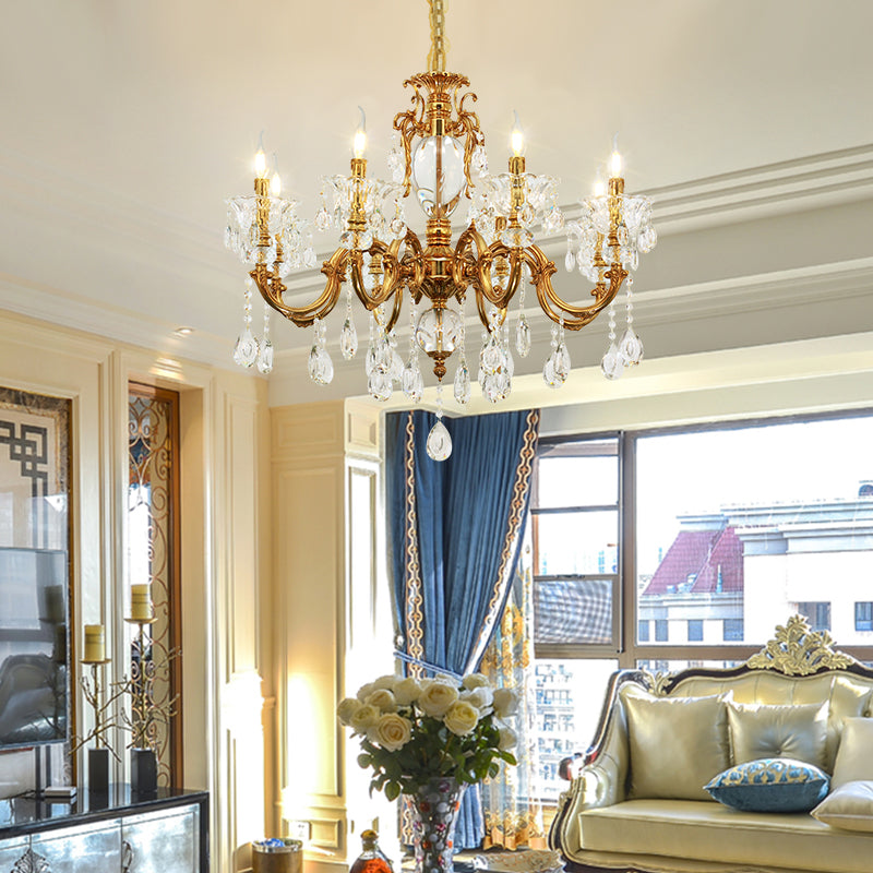 Eos Golden Twilight Vintage Chandelier - Jewellery Top Lighting