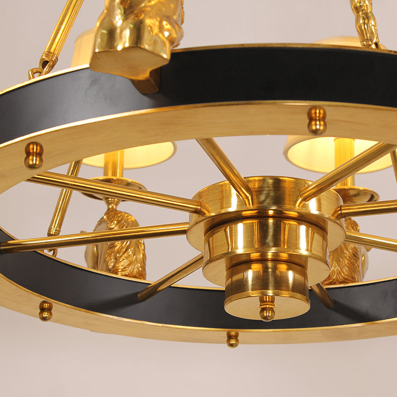 Equestrian Majesty Horse Wheel Chandelier 2.46'/2.95' - Jewellery Top Lighting