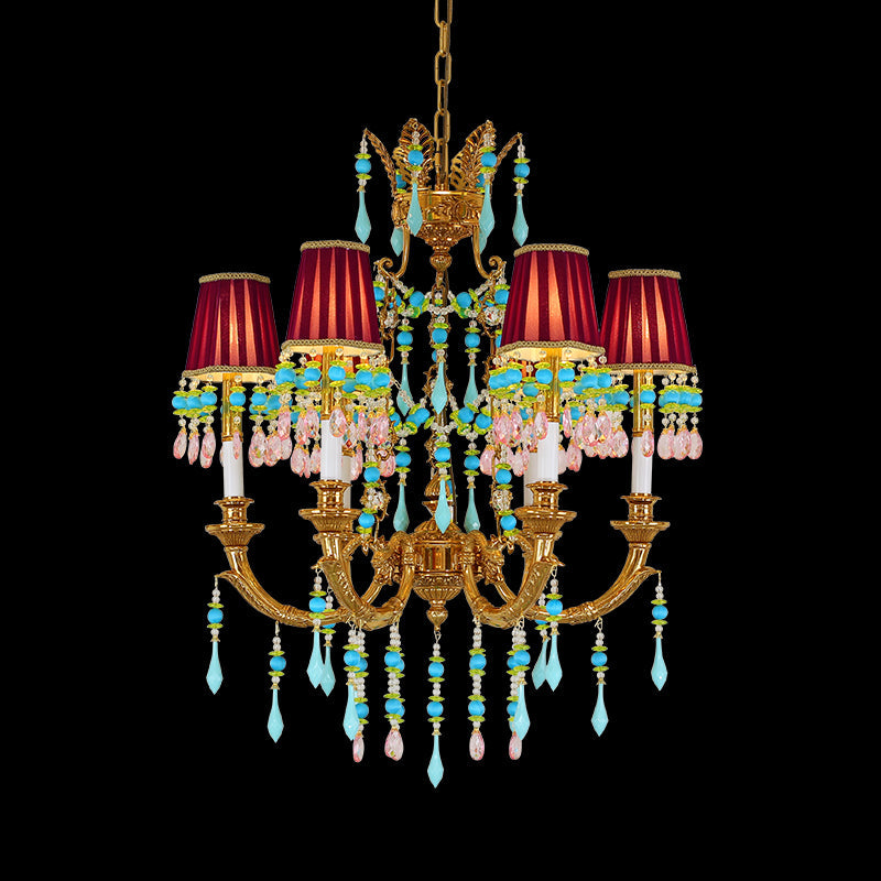 Farmhouse Chandelier – Charming Brass Lighting for Cozy Bedrooms