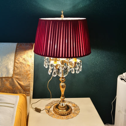 Florentine Charm Vintage Table Lamp - Jewellery Top Lighting