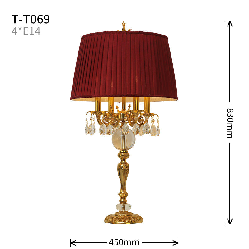 Florentine Charm Vintage Table Lamp - Jewellery Top Lighting