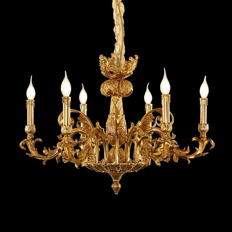 French Brass Chandelier - Jewellery Top Lighting