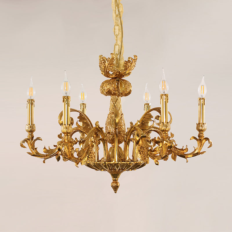 French Brass Chandelier - Jewellery Top Lighting