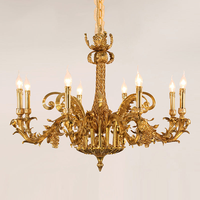 French Brass Chandelier - Jewellery Top Lighting