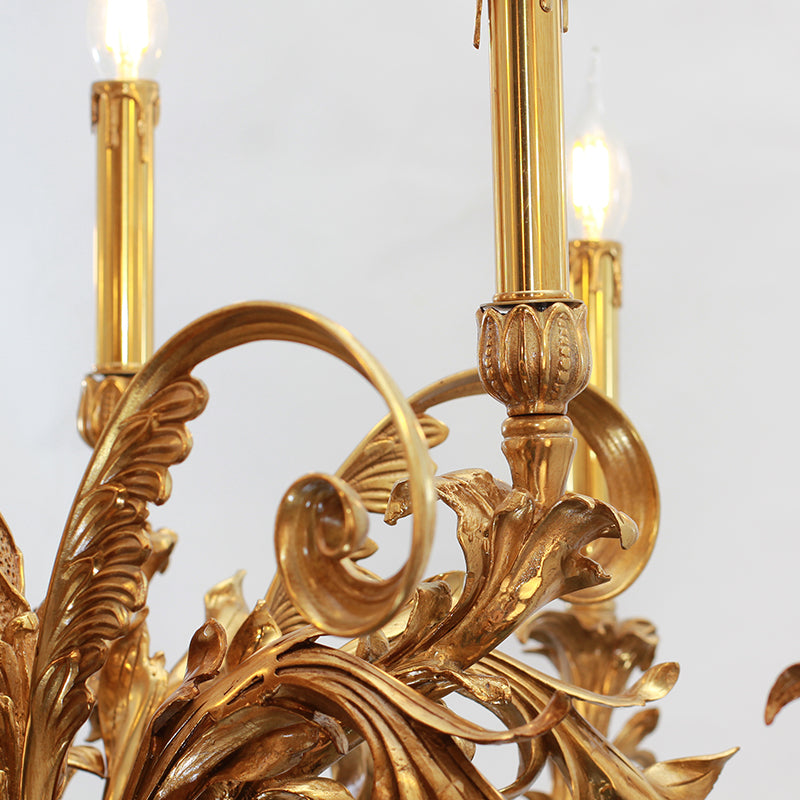 French Brass Chandelier - Jewellery Top Lighting