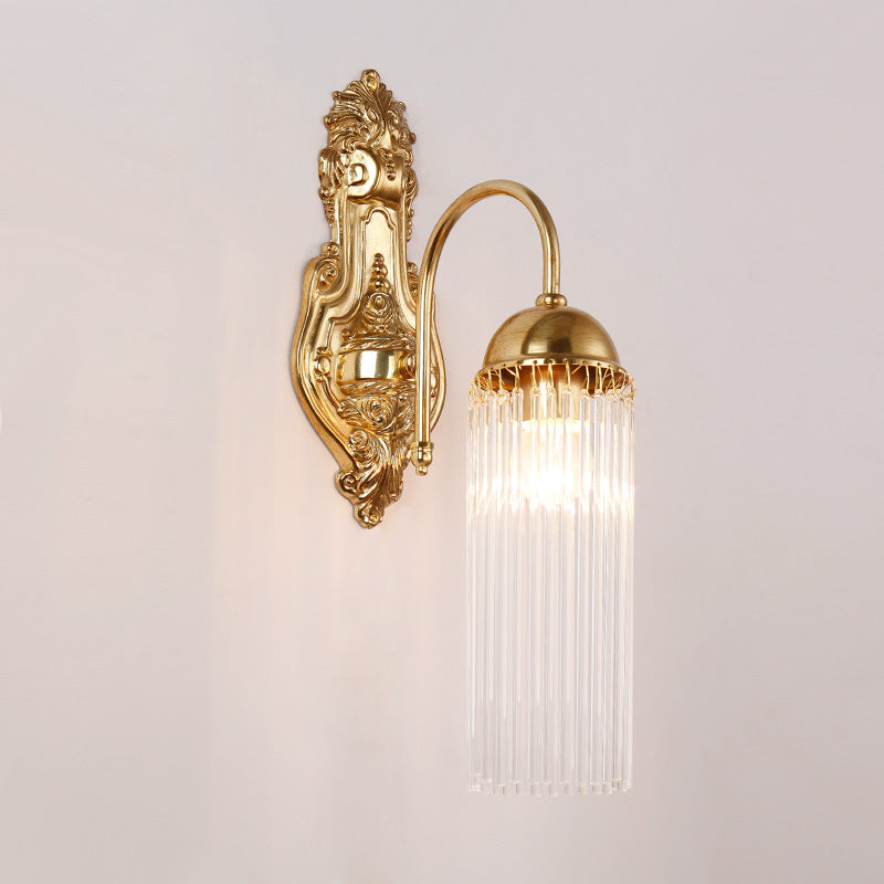 French Brass Wall Lamp - Jewellery Top Lighting