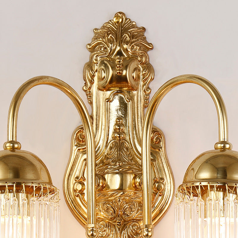 French Brass Wall Lamp - Jewellery Top Lighting
