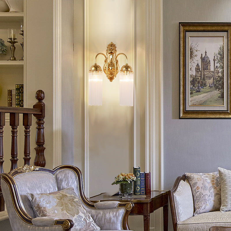 French Brass Wall Lamp - Jewellery Top Lighting