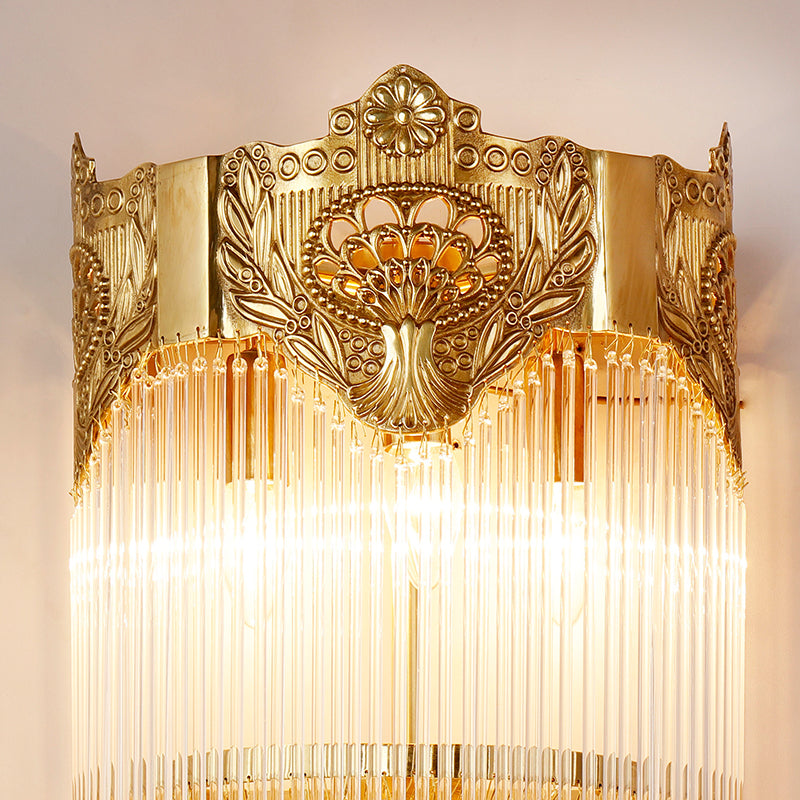 French Brass Wall Lamp - Jewellery Top Lighting