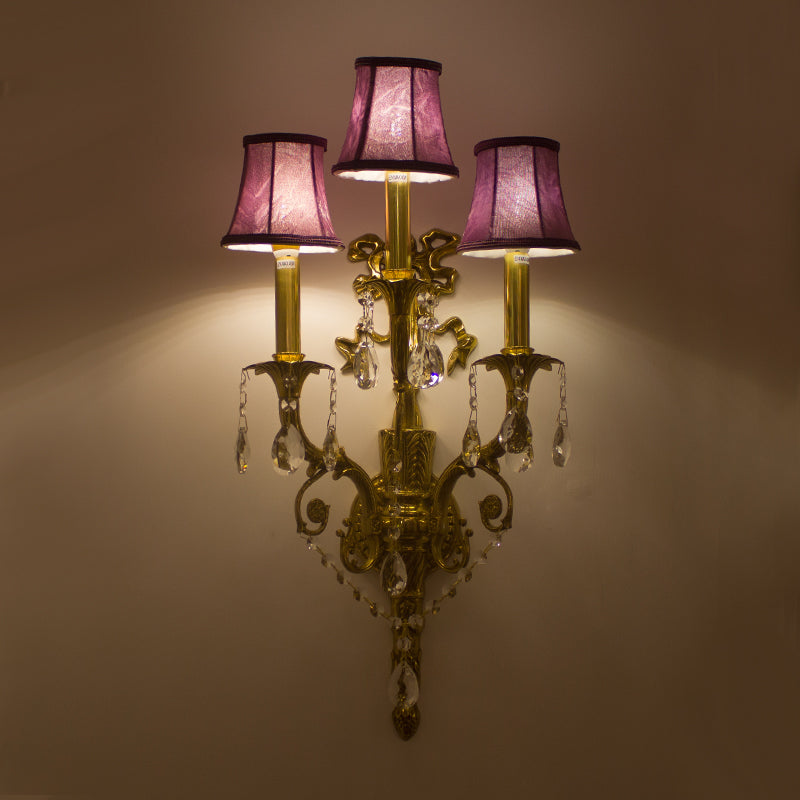 French Brass Wall Lamp - Jewellery Top Lighting