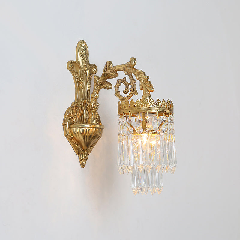 French Brass Wall Lamp - Jewellery Top Lighting