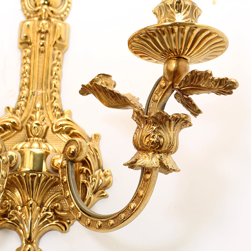 French Brass Wall Lamp - Jewellery Top Lighting