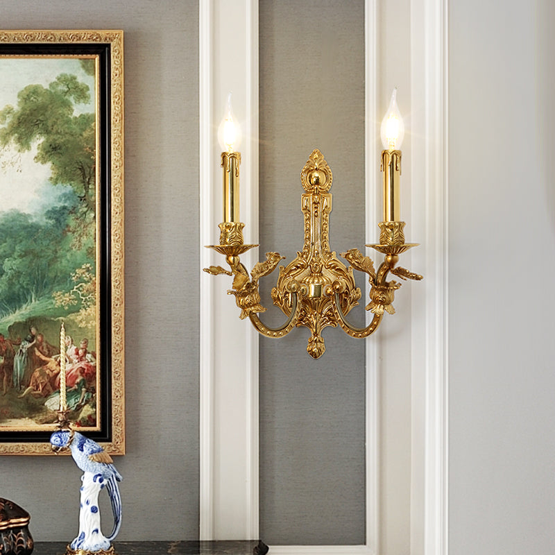French Brass Wall Lamp - Jewellery Top Lighting