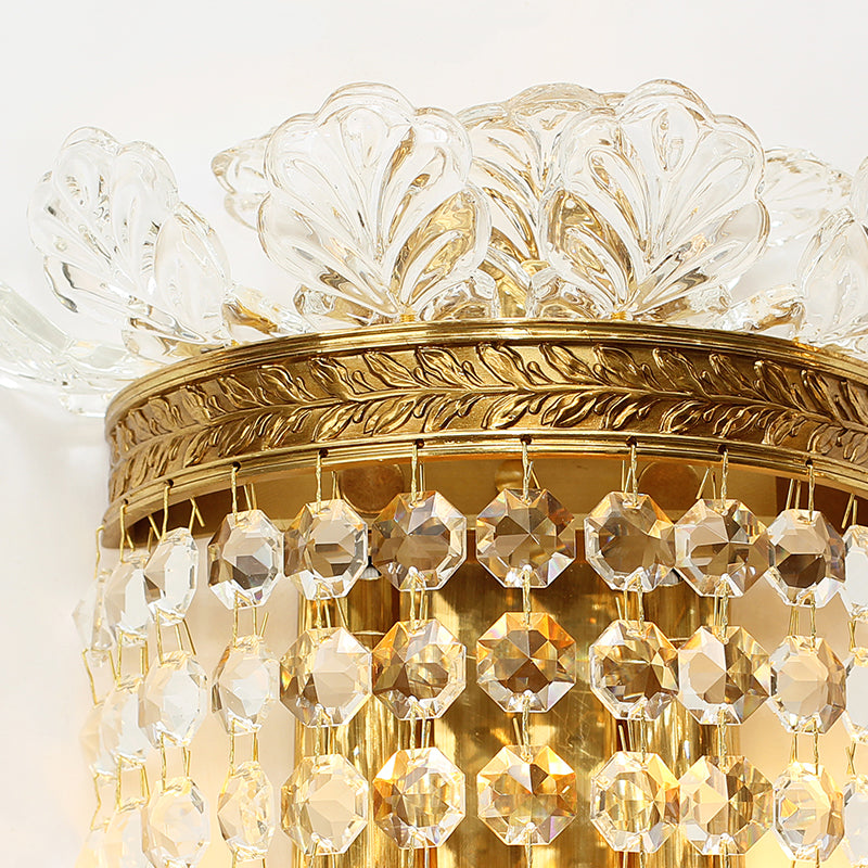 French Brass Wall Lamp - Jewellery Top Lighting