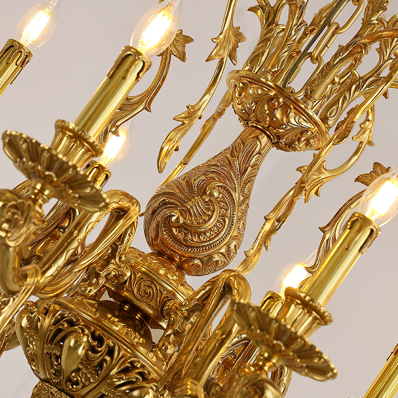Georgian Antique Chandelier 6 Light - Jewellery Top Lighting