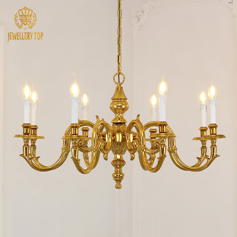 Georgian Candle Style Chandelier - Jewellery Top Lighting