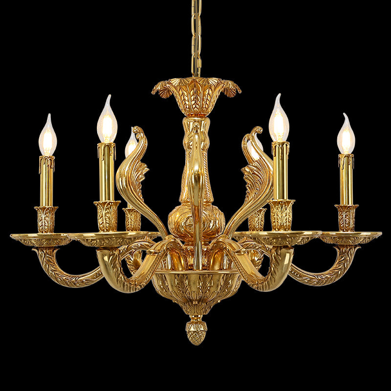 Georgian Chandelier 6 Light - Jewellery Top Lighting