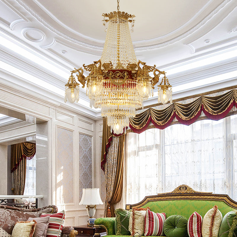 Golden Swan Baroque Chandelier