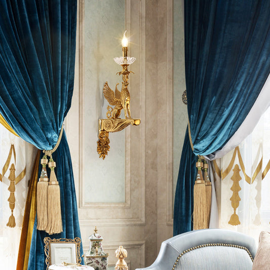 Griffin Brass Wall Lamp - Jewellery Top Lighting