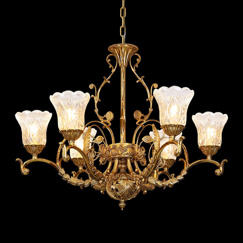 Hera Vintage Gold Chandelier - Jewellery Top Lighting