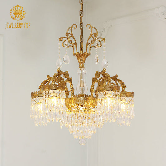 Heritage Radiance Vintage Chandelier - Jewellery Top Lighting