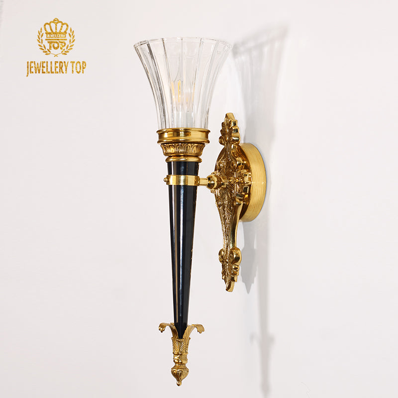 Imperial Torch Brass Wall Lamp - Jewellery Top Lighting