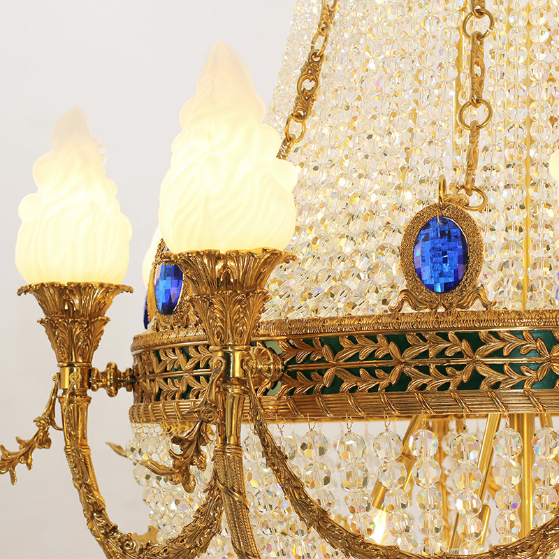 Captivating glow emitted by the Imperium Royale chandelier