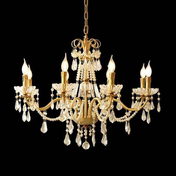 Jardin de Perles Vintage French Chandelier - Jewellery Top Lighting
