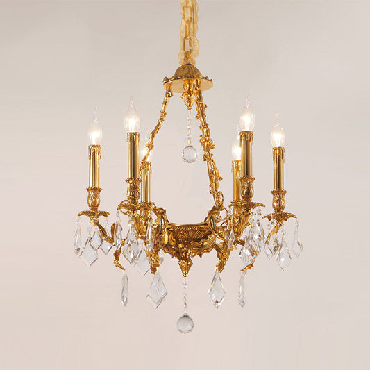 Grand chandelier showcasing vintage French craftsmanship and opulence