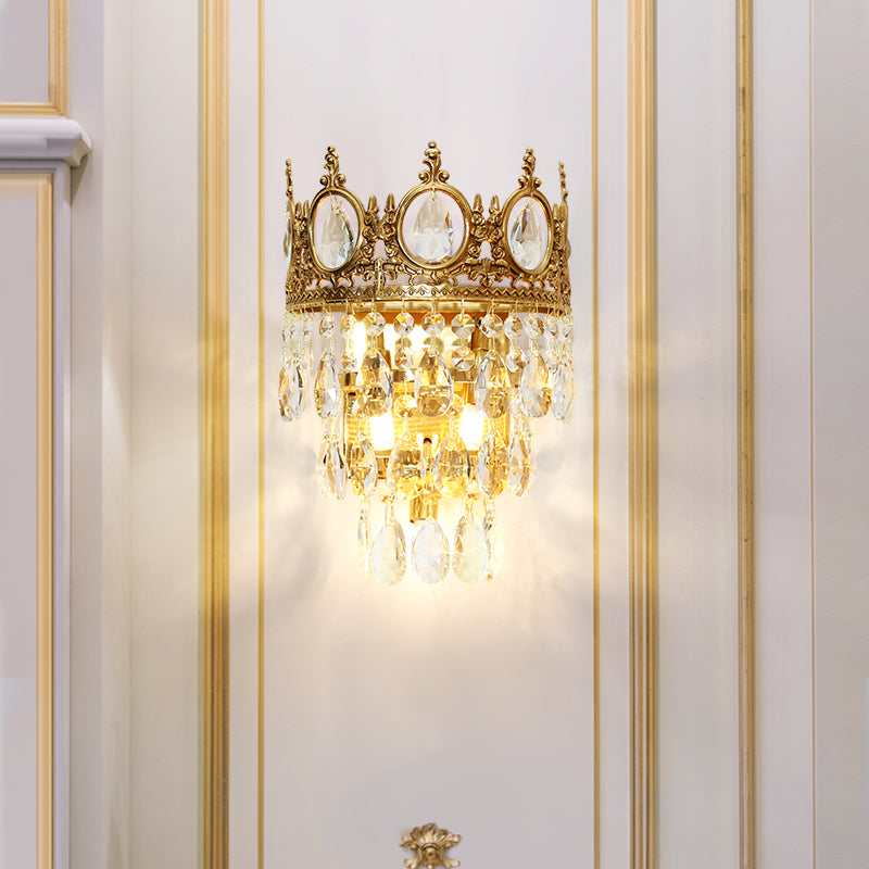 Magnolia Crown Crystal Wall Sconce - Jewellery Top Lighting