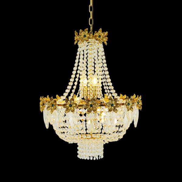 Ornate Rococo Splendor Chandelier - Jewellery Top Lighting