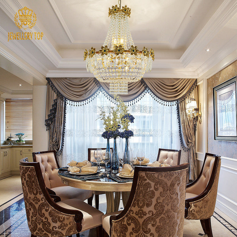 Rococo chandelier showcasing refined brass craftsmanship and delicate curves