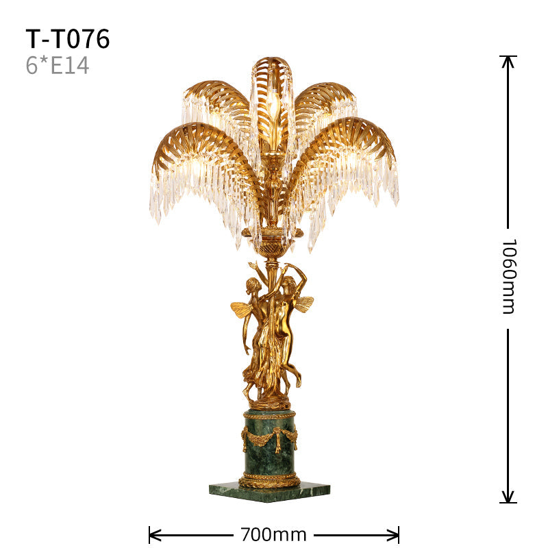 Palm Tree Table Lamp - Jewellery Top Lighting