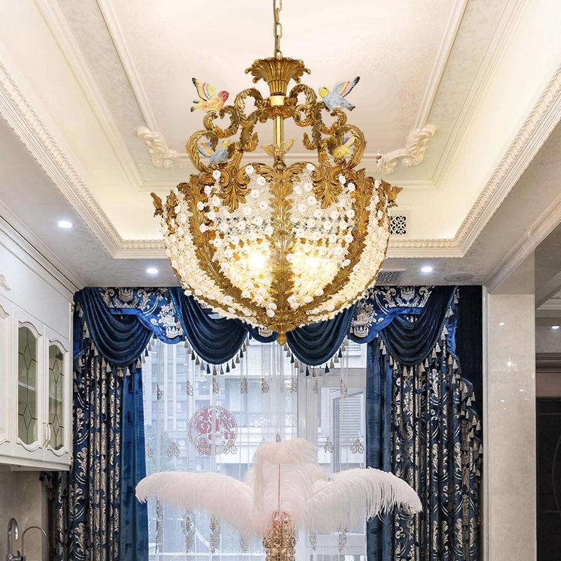 Artistic angle of the Victorian Reverie Pendant Lamp in ambient light