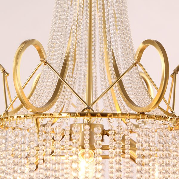 Close-up of the brass detailing on the Regal Renaissance Vintage Pendant Lamp
