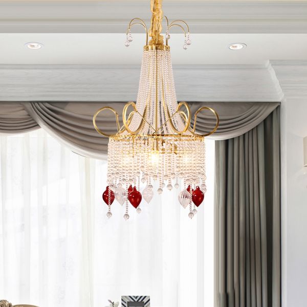 Artistic angle of the Regal Renaissance Vintage Pendant Lamp with glass accents