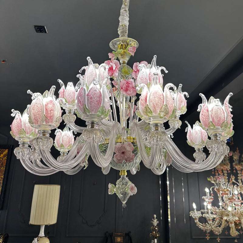 Rose Garden Murano Chandelier