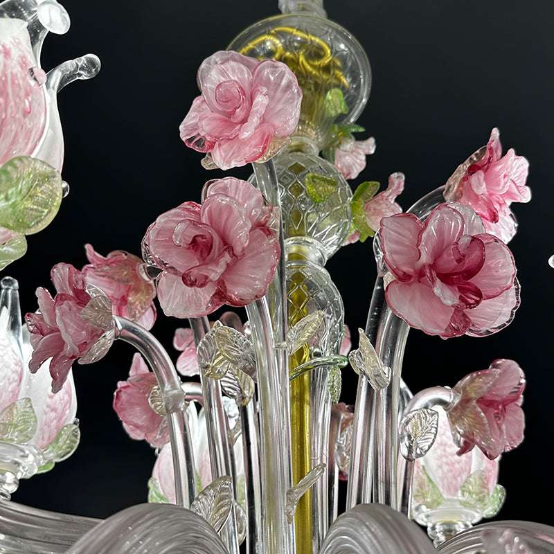 Rose Garden Murano Chandelier