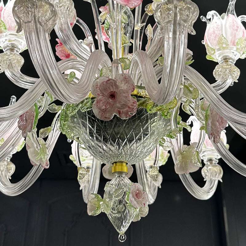 Rose Garden Murano Chandelier