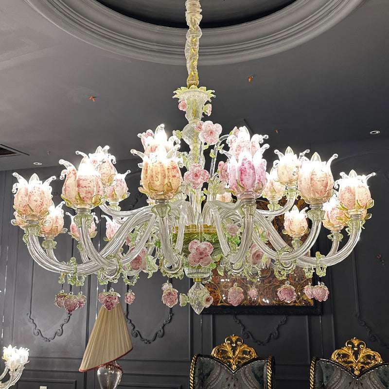 Rose Garden Murano Chandelier