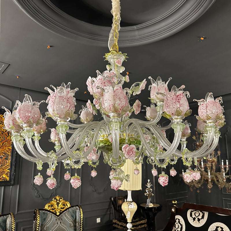 Rose Garden Murano Chandelier