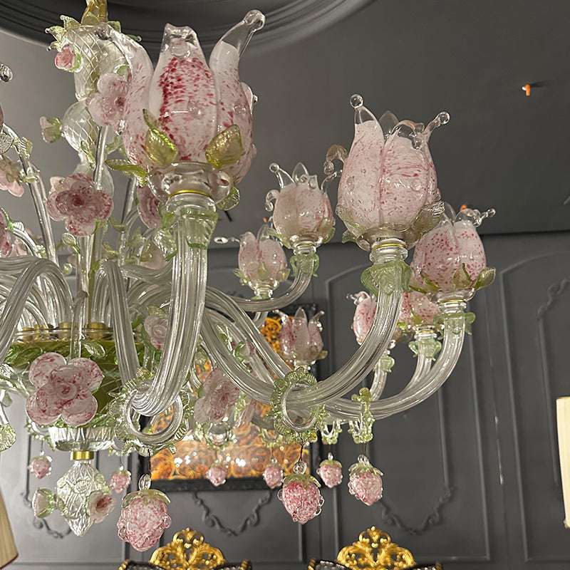 Rose Garden Murano Chandelier