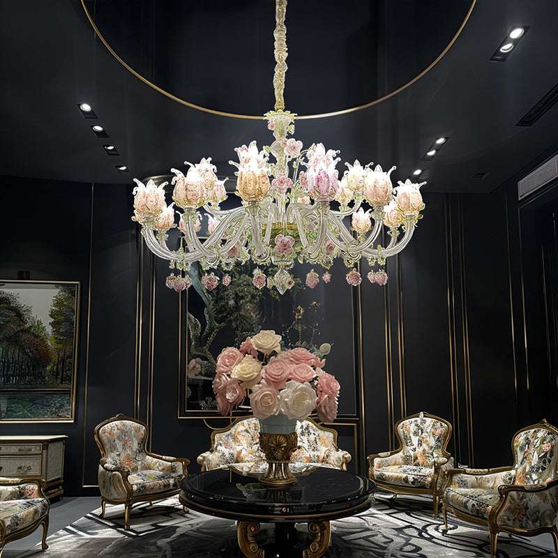 Rose Garden Murano Chandelier