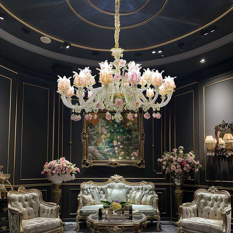 Rose Garden Murano Chandelier