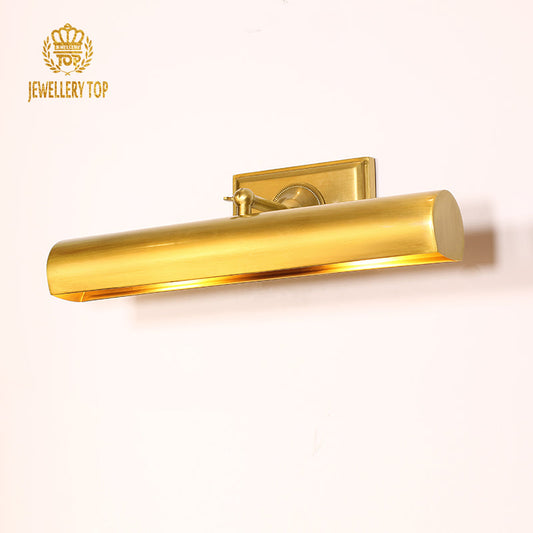 Simple Brass Gold Picture Light - Jewellery Top Lighting