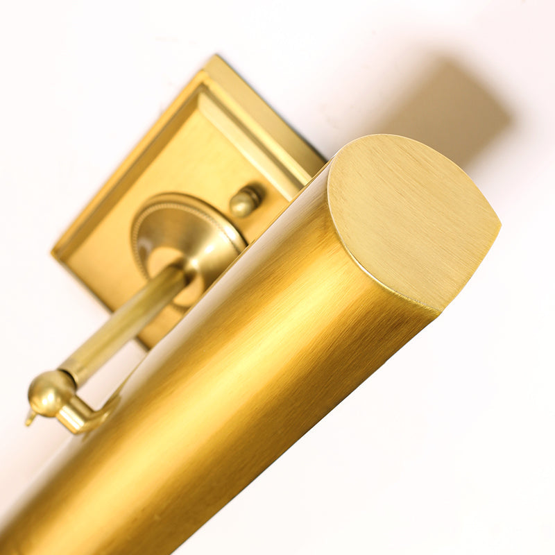 Simple Brass Gold Picture Light - Jewellery Top Lighting