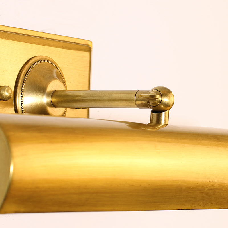 Simple Brass Gold Picture Light - Jewellery Top Lighting