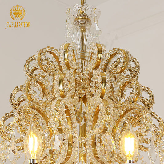 crystal chandelier with elegant details