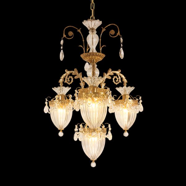 Theia Vintage Chandelier Glass Lampshade - Jewellery Top Lighting