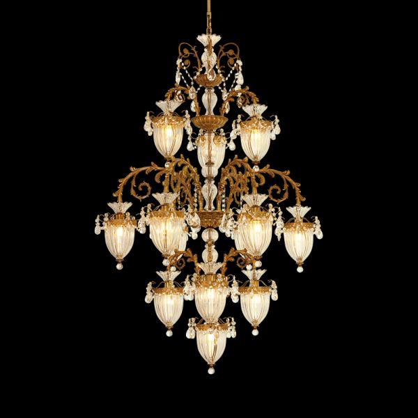 Theia Vintage Chandelier Glass Lampshade - Jewellery Top Lighting
